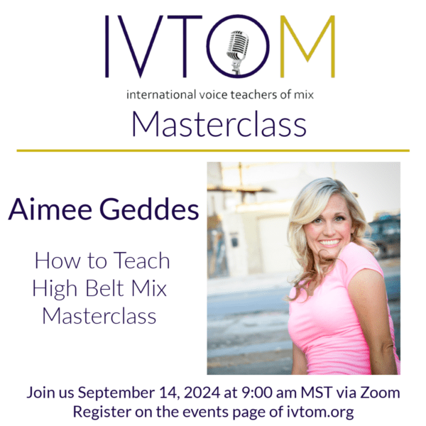Aimee Geddes - How to Teach High Belt Mix Masterclass